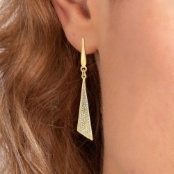 Earrings by BR01 adorned...