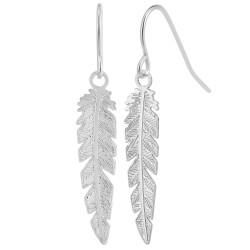 Boucles d'oreilles plume BR01